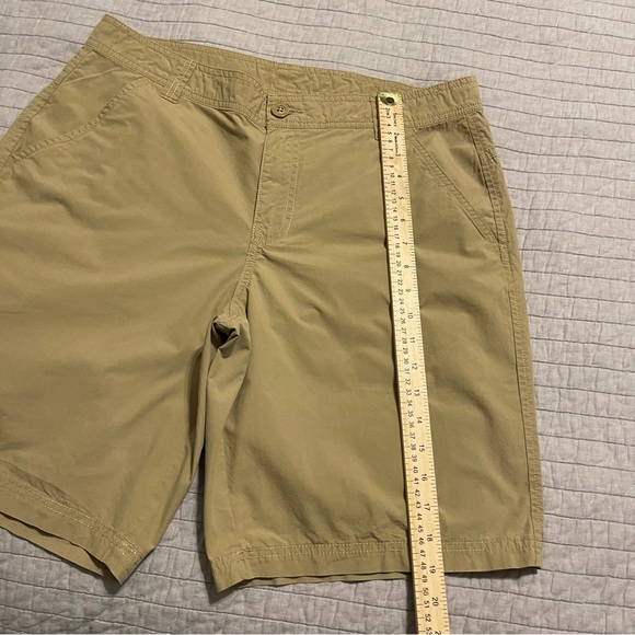 Columbia Men's Trail Shorts XM4805 Beige Flat Front 10" Mid Rise Size 34 - Picture 9 of 12